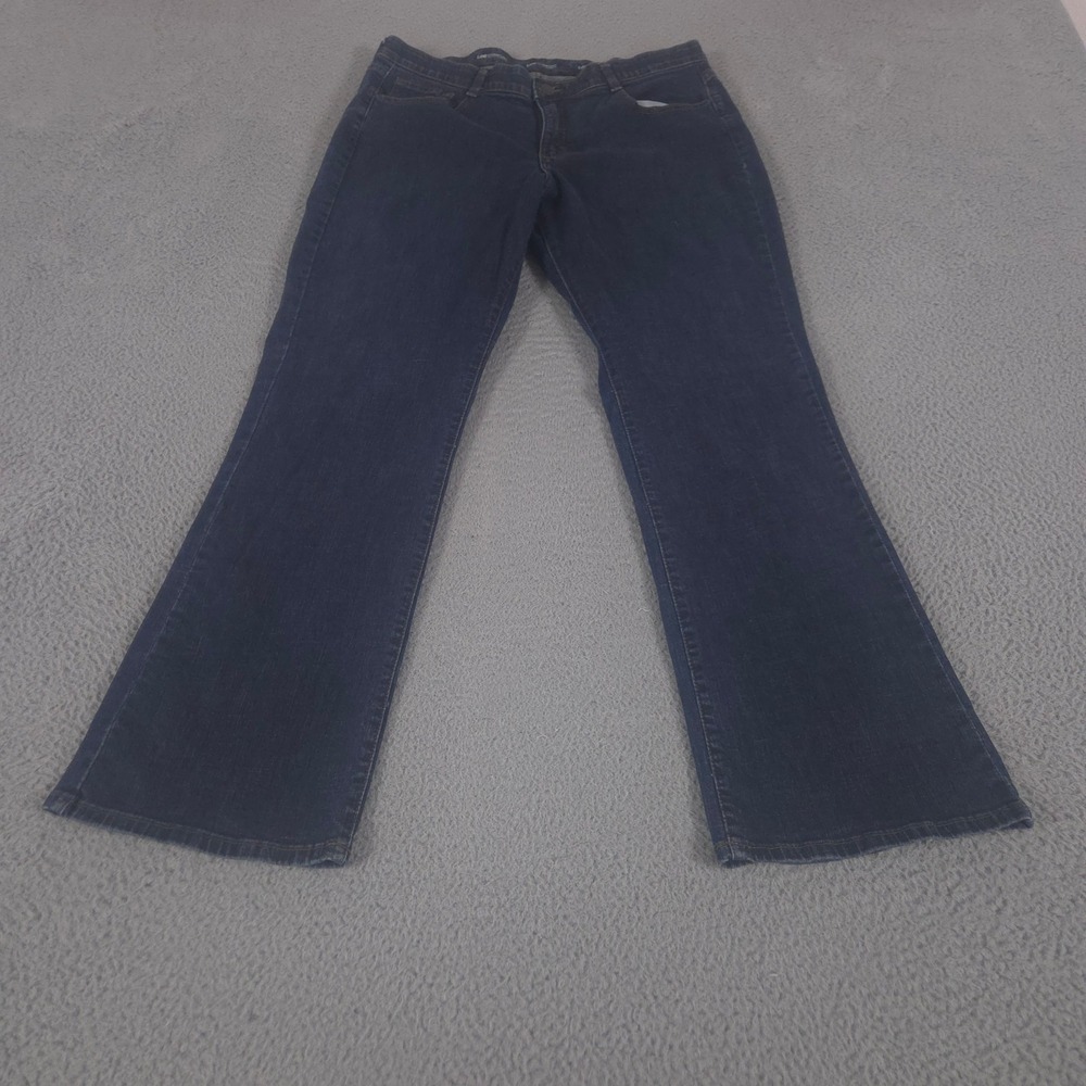 Lee Jeans Womens‎ 18 Medium Dark Wash Comfort Stretch Waistband Bootcut Denim